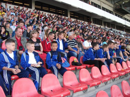 Videoton - MTK mérkőzés közben